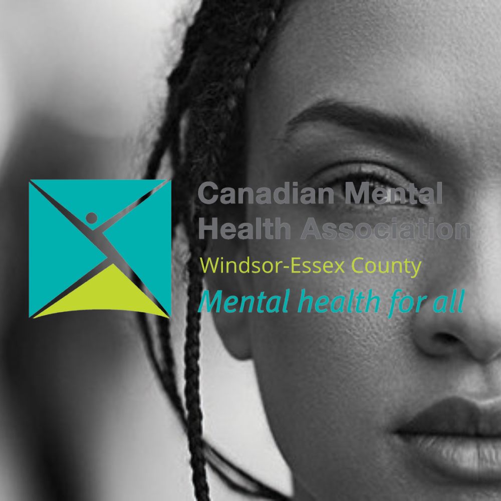 Image of the Canadian Mental Health Association - Windsor-Essex Branch with a woman in the background
